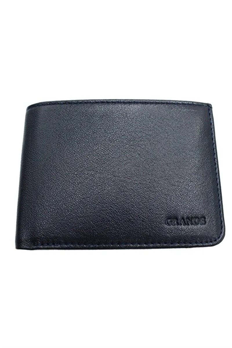 Men's leather wallet 1410 - Black #333978