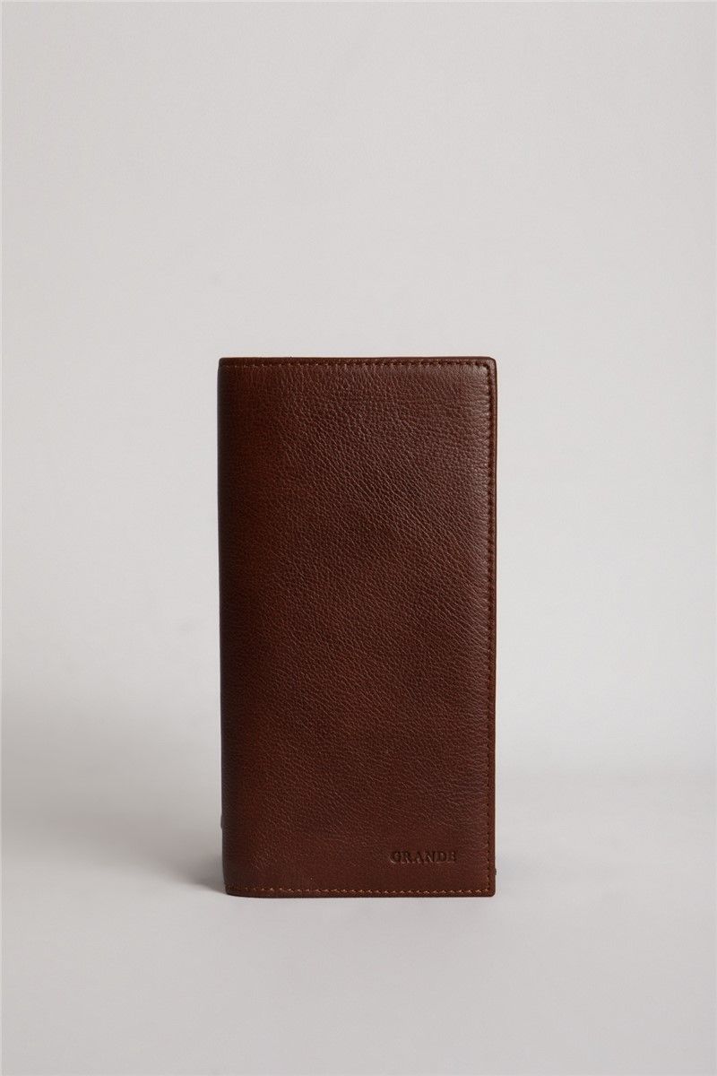 Genuine Leather Men's Wallet 1764 - Taba #334017
