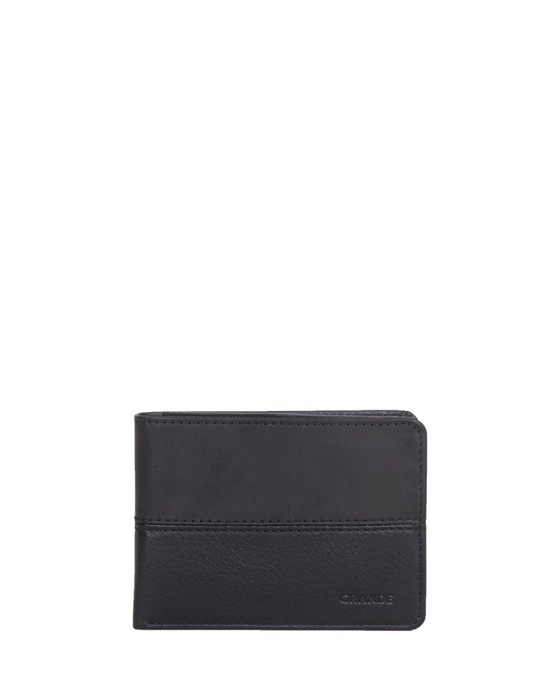 Men's leather purse 1807 - Black #333971