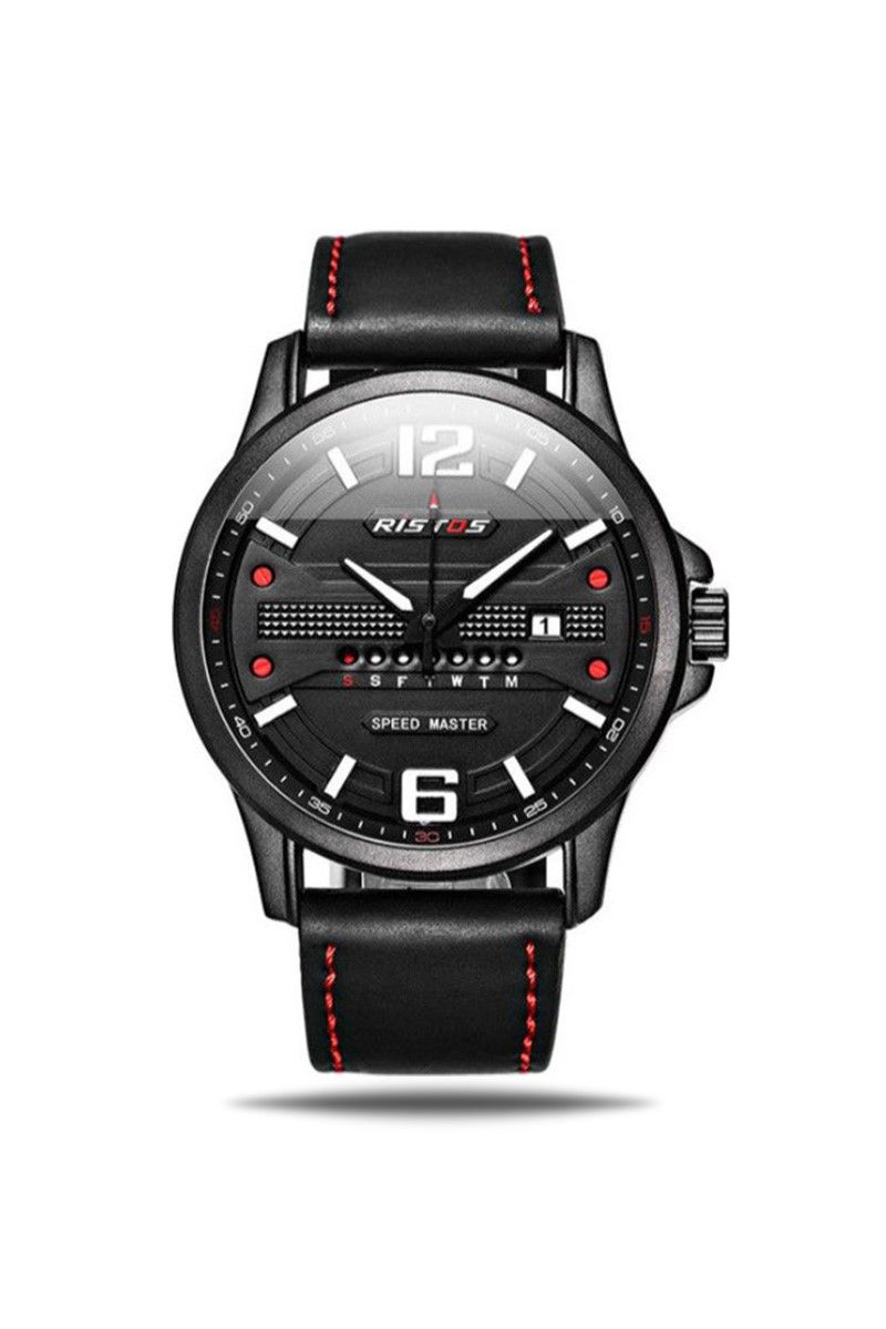 Ristos Multifunction Leather Watches Men Fashion Sport Quartz Watch Reloj  Masculino Hombre Digital Analog Led Wristwatch 9341 - AliExpress