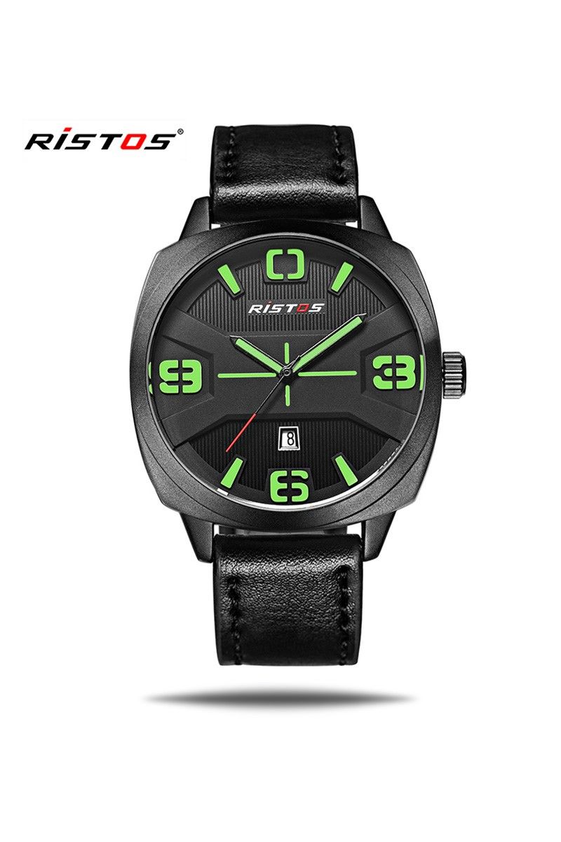 Ristos Men's Watch - Black, Green #22753616