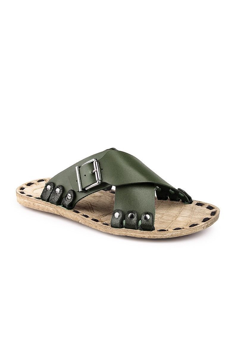 GPC Men's Leather Sandals - Khaki #81054486