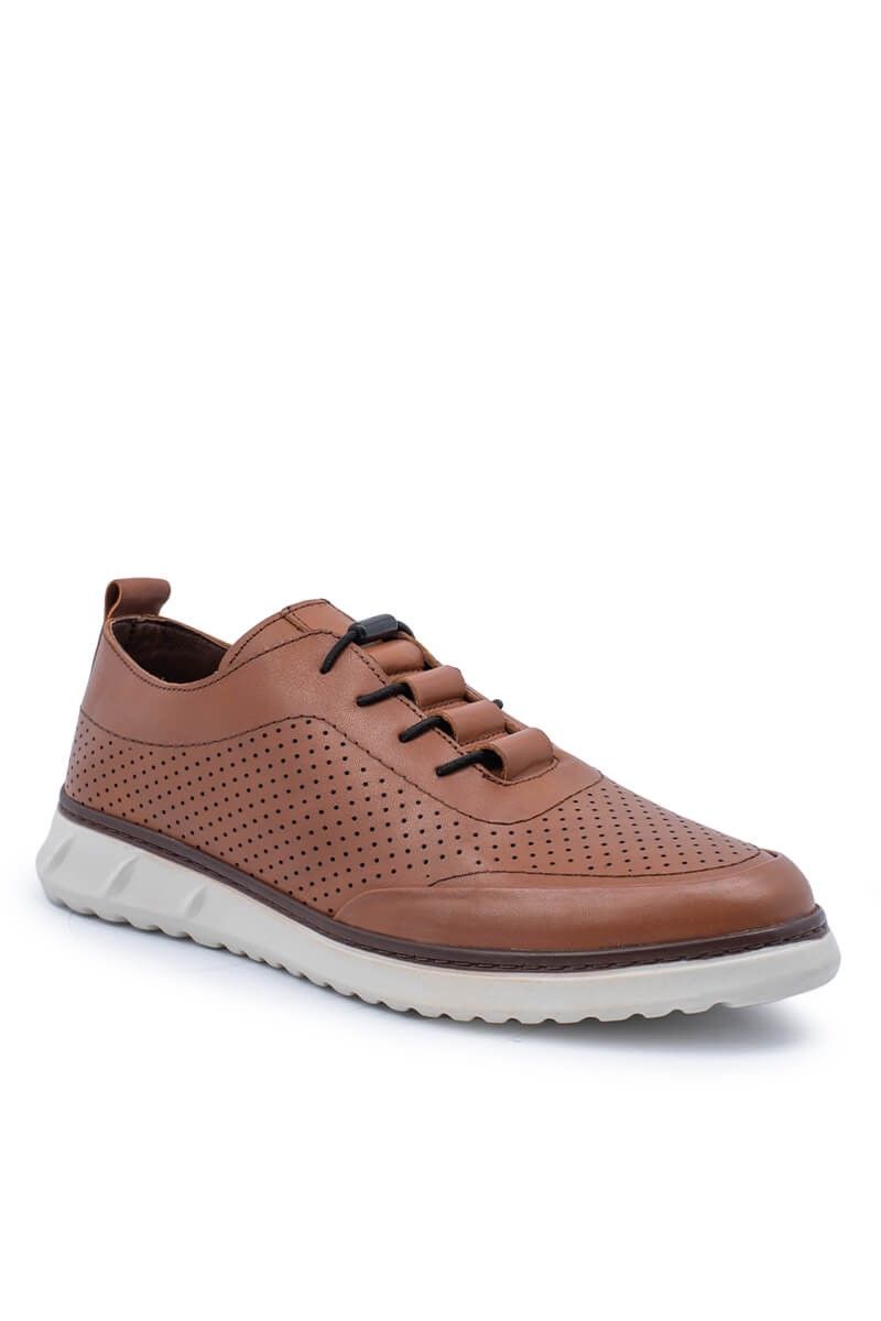 ALEXANDER GARCIA Men's Genuine Leather Casual Shoes - Brown 20230321092