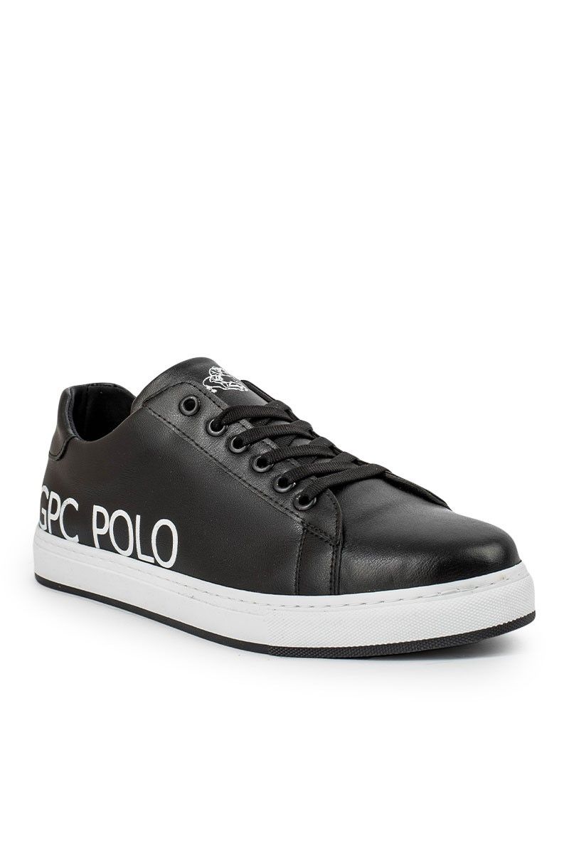 GPC POLO férfi bőrcipő - fekete 20210835388