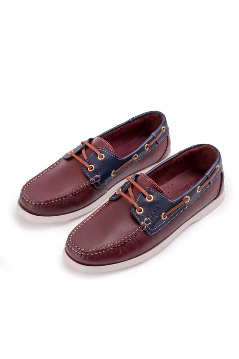 GPC POLO Men's leather shoes Bordo - Navy Blue 20210835482