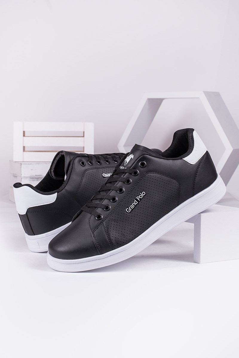 Euromart GPC POLO Men's leather sport shoes Black 20210835295