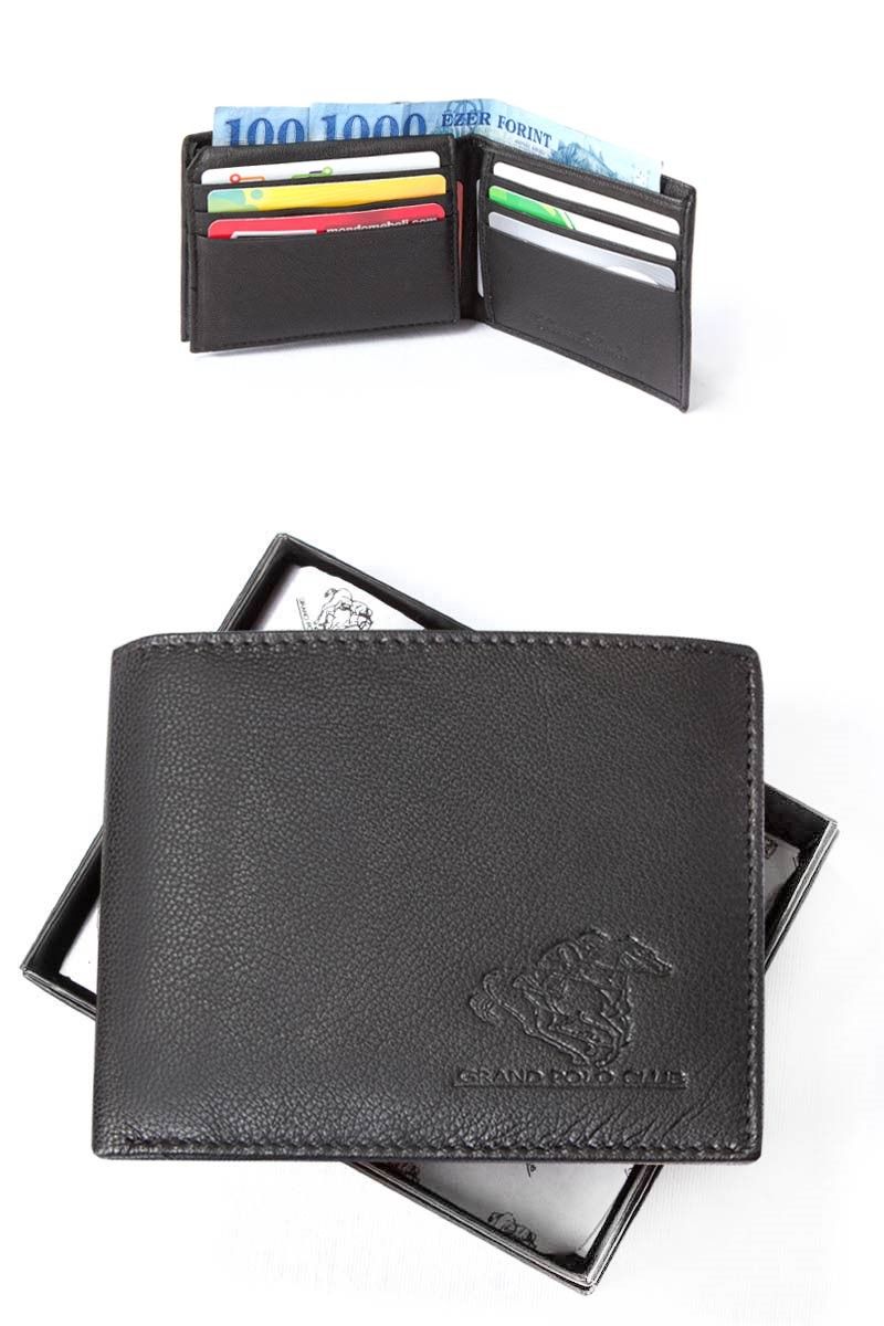 GPC Men's Natural Buffalo Leather Wallet - Black #9979189