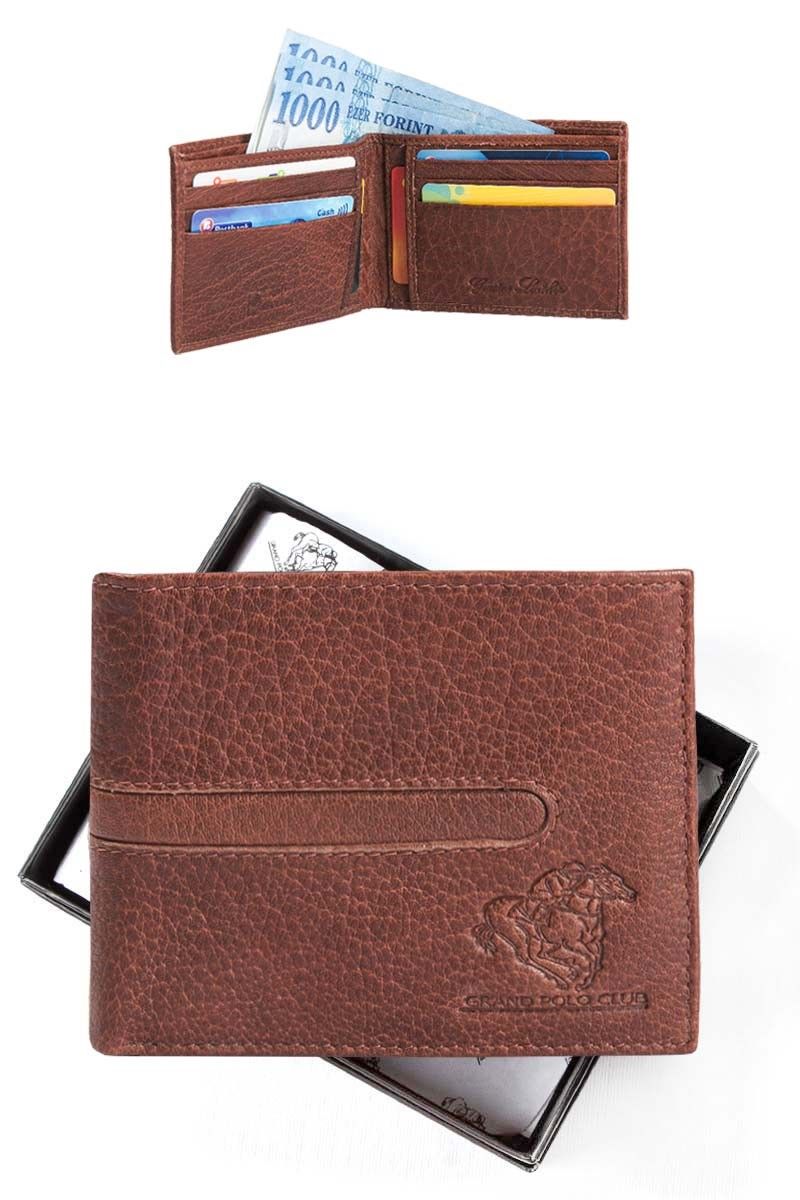 GPC Men's Natural Buffalo Leather Wallet - Brown #9979192