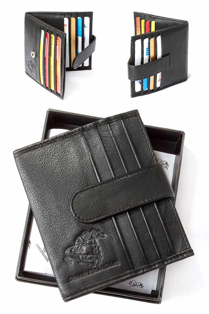 GPC Men's Leather Cardholder - Black #9979186