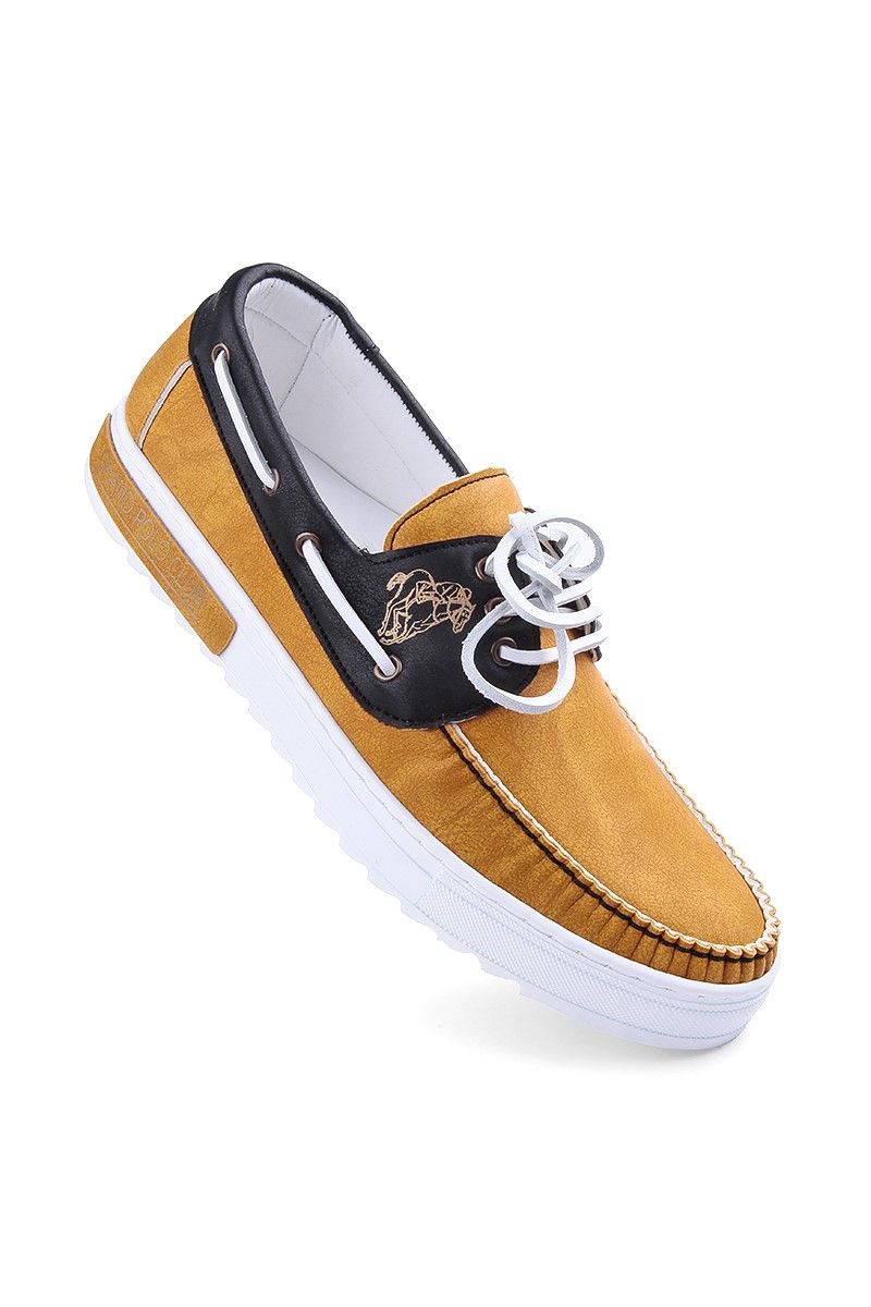 GPC Men's Boat Shoes - Yellow, Black #81144470