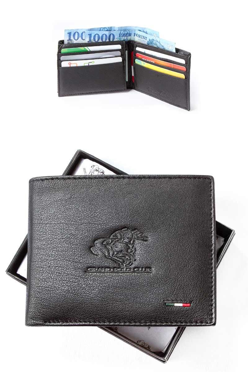GPC Men's Natural Buffalo Leather Wallet - Black #9979154