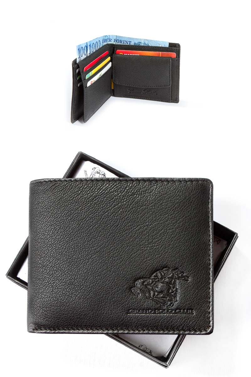 GPC Men's Natural Buffalo Leather Wallet - Black #9979169