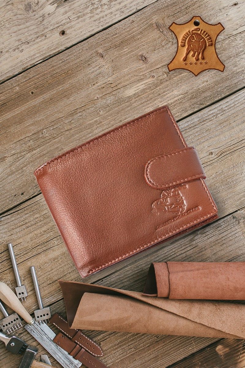 GPC Men's Natural Buffalo Leather Wallet - Brown #9979178