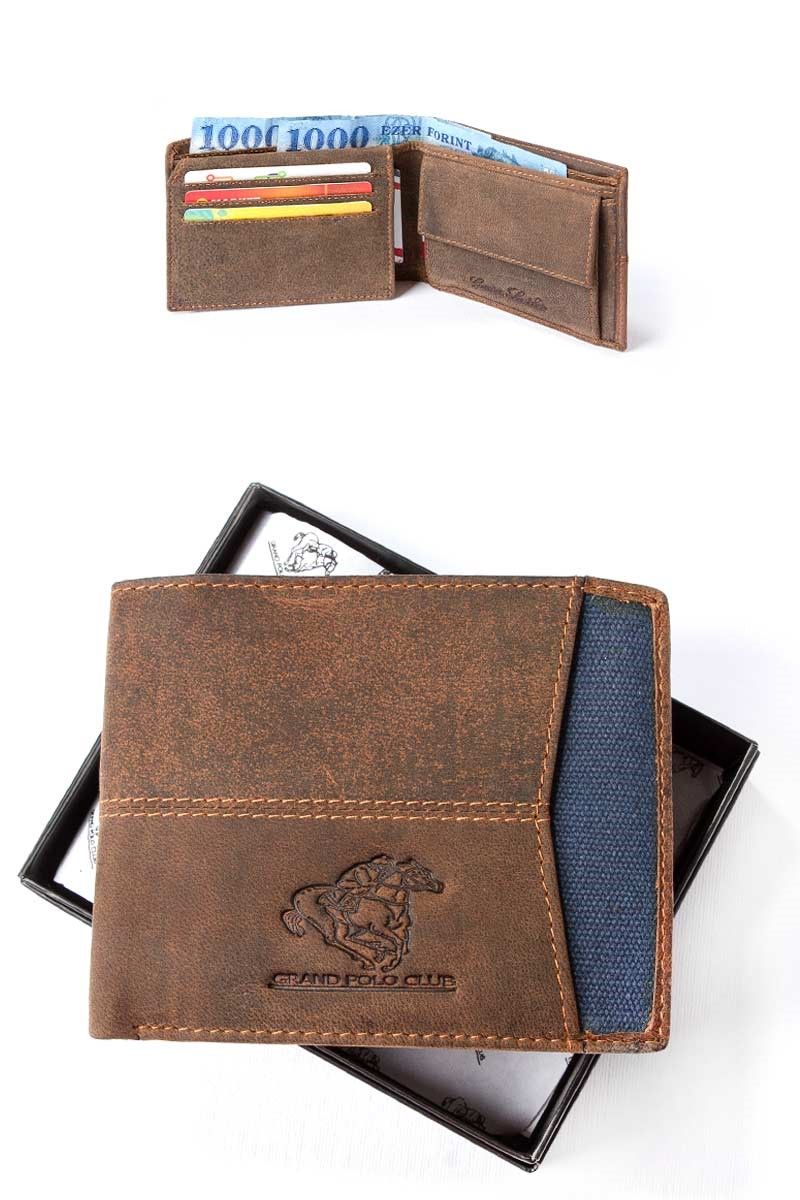 GPC Men's Natural Buffalo Leather Wallet - Brown #9979176