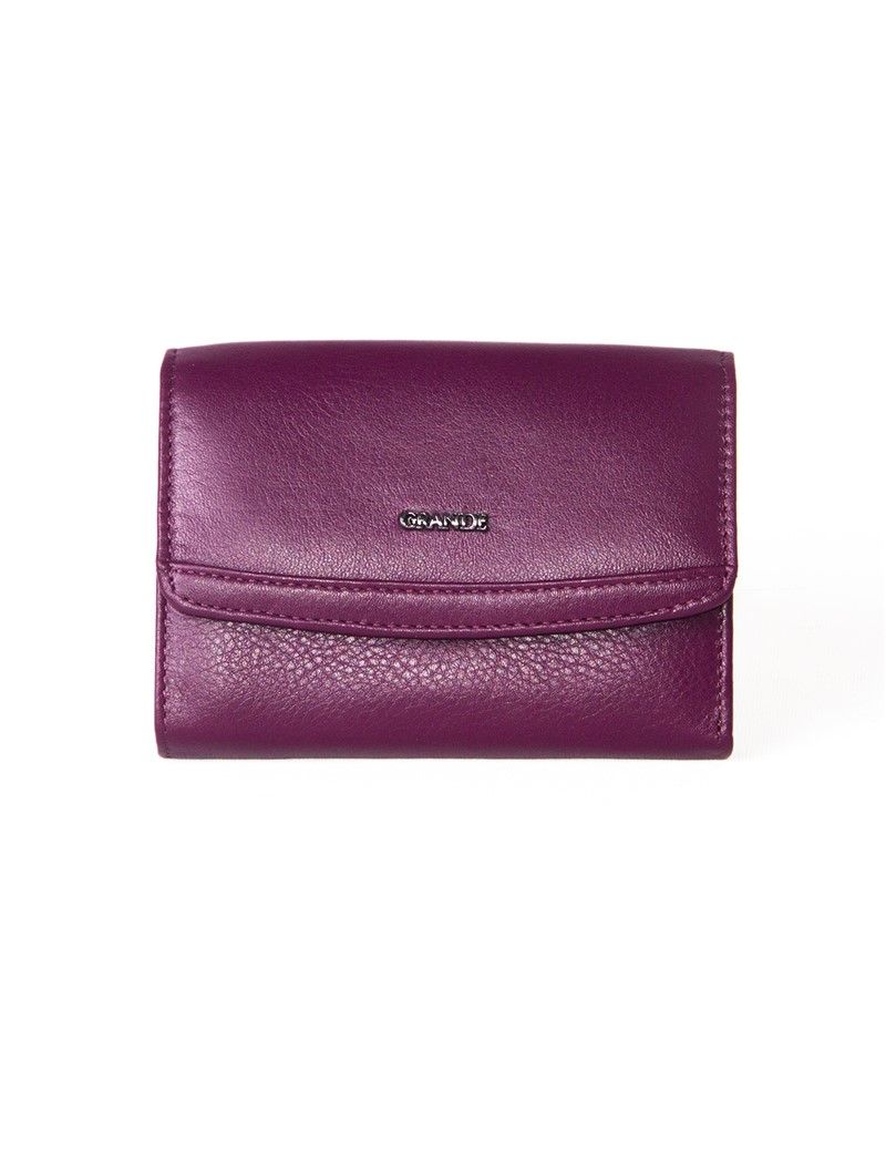 Women's Leather Purse - Purple #318290