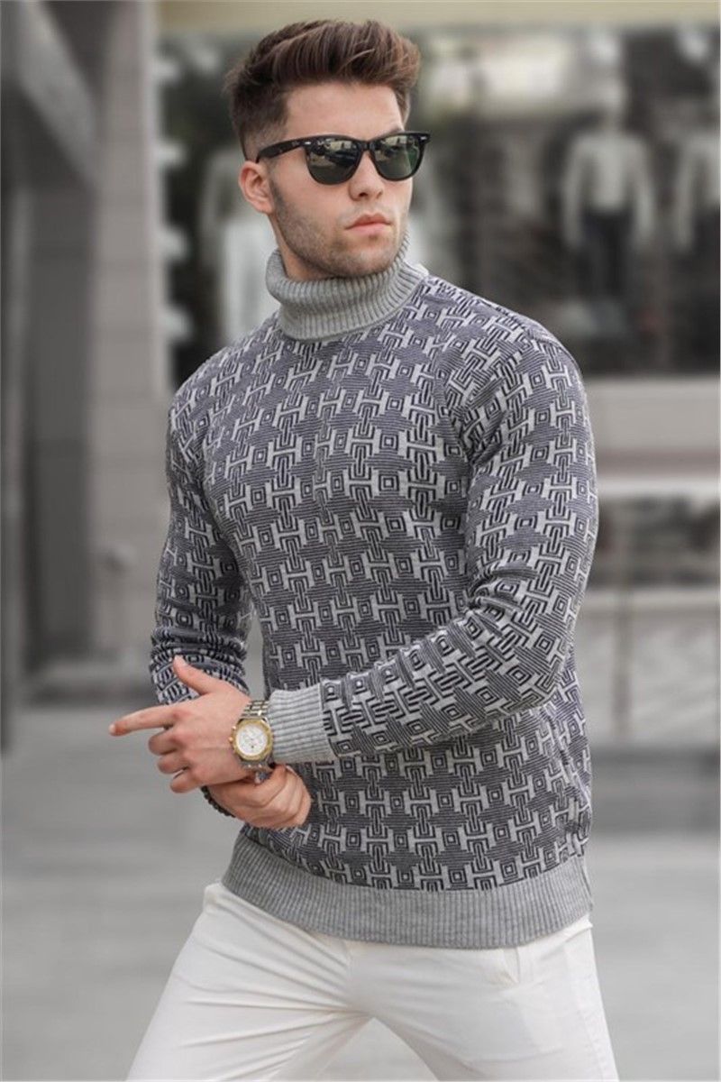 Muški džemper 5768 - sivi #333038