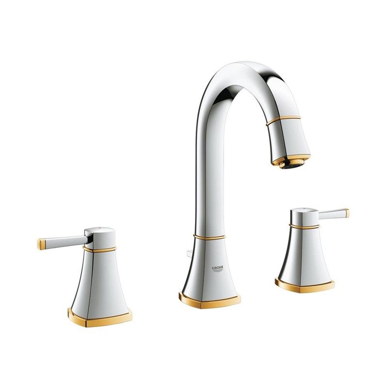 Grohe Grandera Basin Faucet - Chrome-Gold #336667