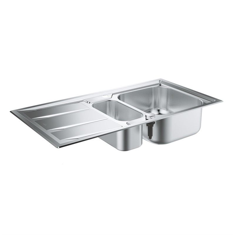 Grohe K400+ 1.5 Stainless Steel Kitchen Sink - Chrome #338764