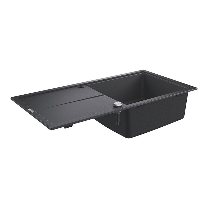 Grohe K400 60-C Countertop Kitchen Sink 100cm - Black Granite #339792