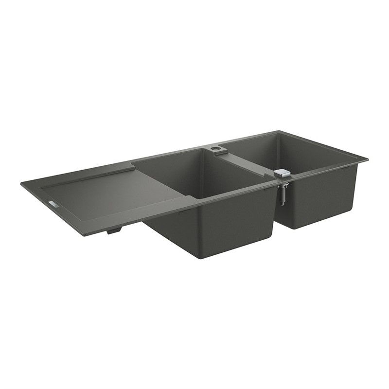 Grohe K500 80-C Granite Double Sink 115cm - Gray #339789