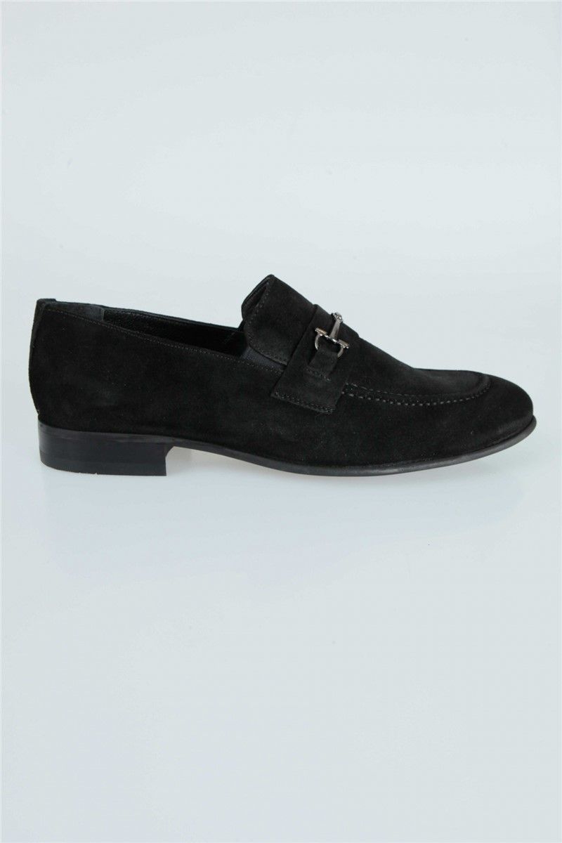 Centone Men's Real Leather Shoes - Black #268824