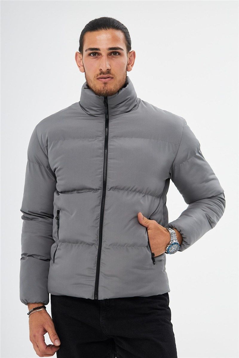 DM-500 férfi vízálló és szélálló téli kabát - szürke #408600