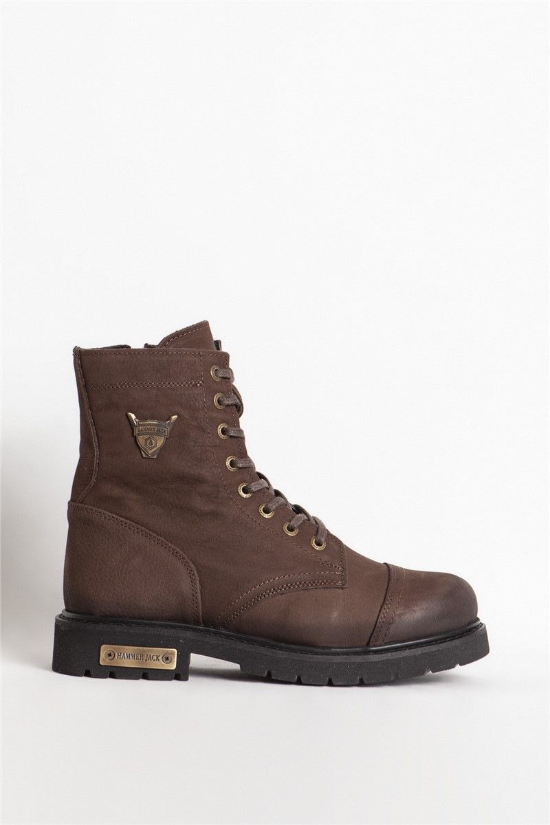 HAMMER JACK Men's Natural Nubuck Boots 102 18505M - Brown #365105