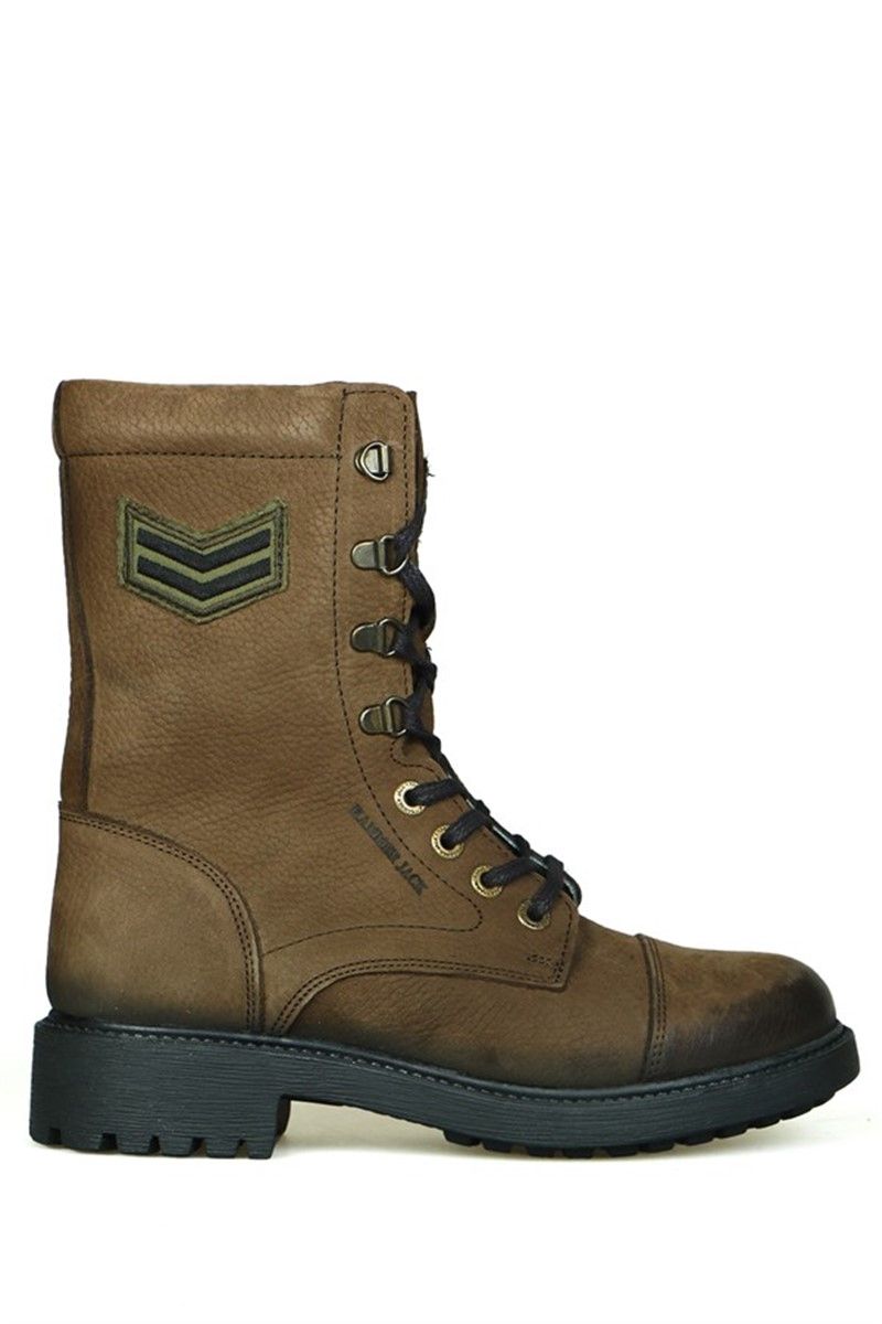 Hammer Jack Women's Genuine Leather Boots - Khaki #368108