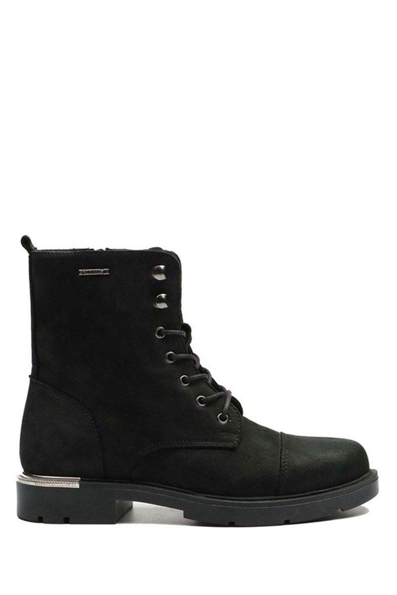 Hammer Jack Women's Genuine Leather Boots - Black #368114