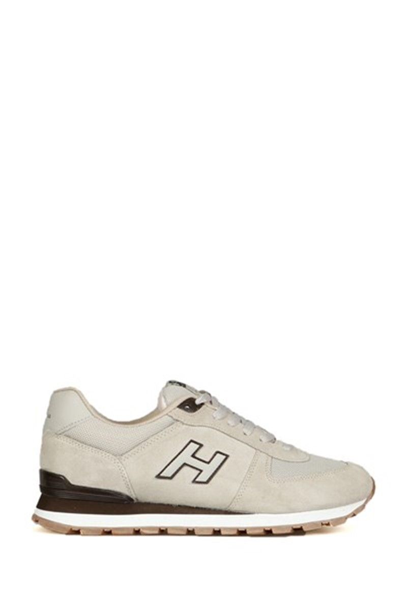 Hammer Jack Men's Genuine Leather Sports Shoes - Beige #368507