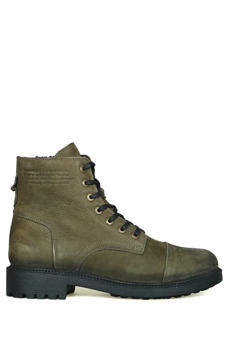 Hammer Jack Men's Genuine Leather Boots - Khaki #368396