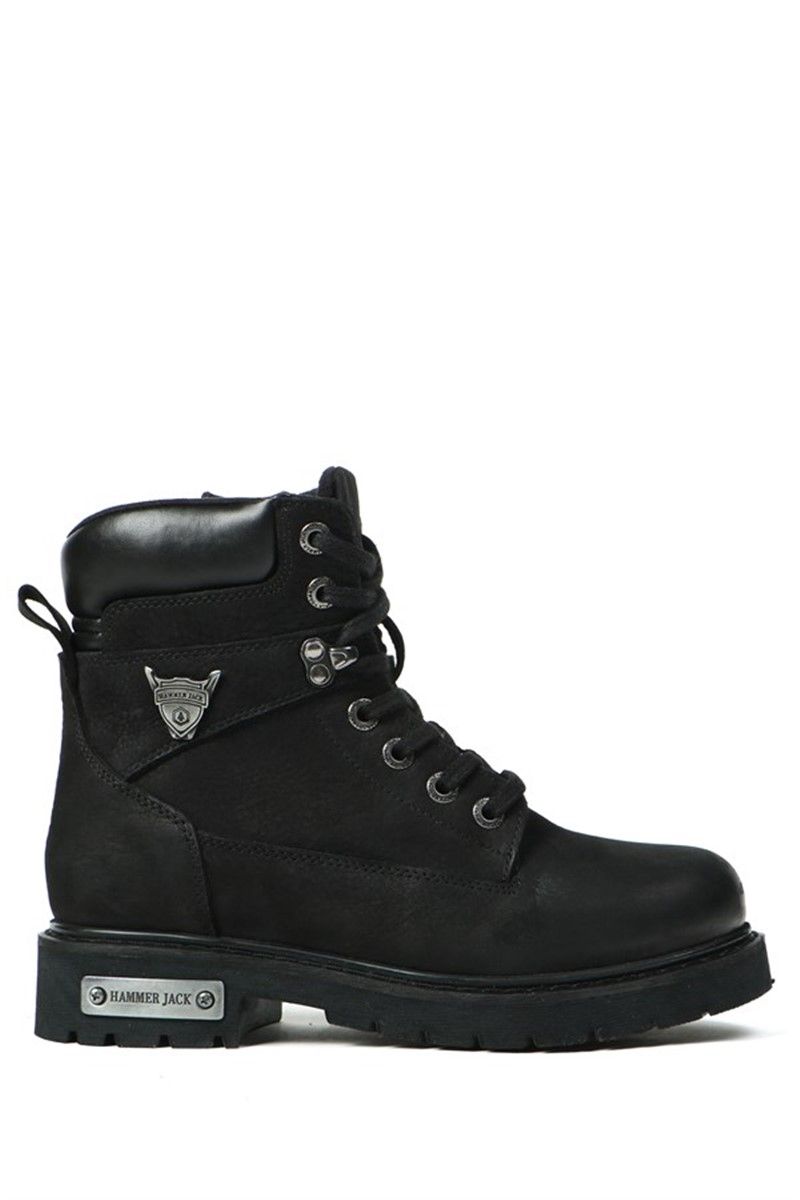 Hammer Jack Women's Genuine Leather Boots - Black #368976