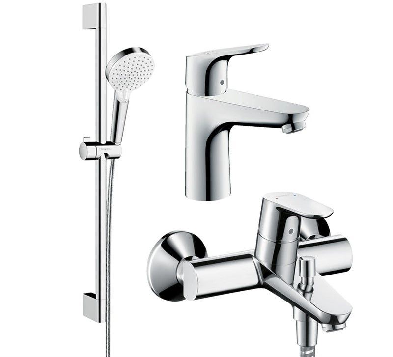 Hansgrohe Focus 2 Bathroom Set - Chrome #343828