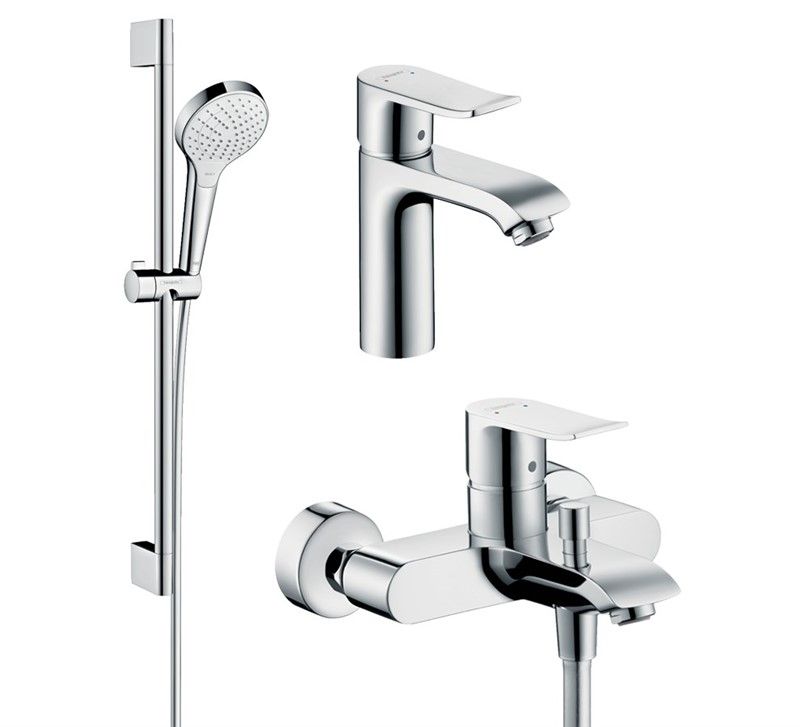 Hansgrohe Metris Bathroom Faucet Set - Chrome #343823