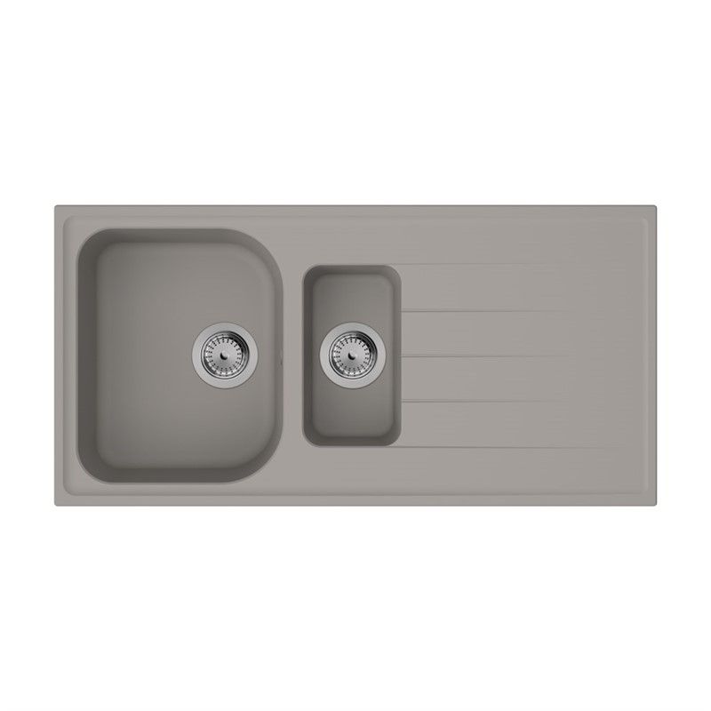 Hansgrohe S52 Kitchen Sink with Siphon Set - Gray #355447