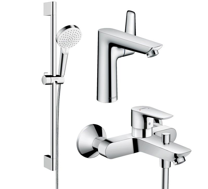 Hansgrohe Talis E 1 Bathroom Set - Chrome #343825
