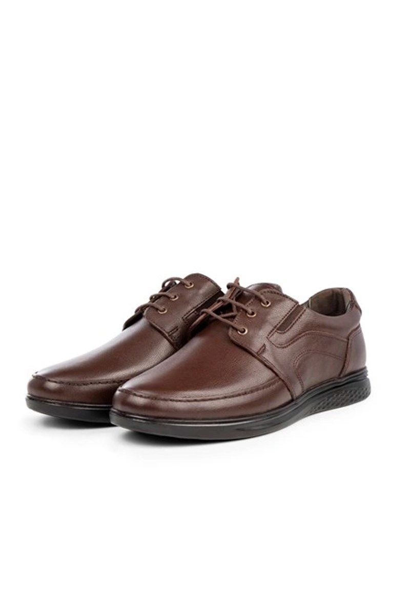 Ducavelli Мъжки ежедневни обувки от естествена кожа - Кафяви #363779