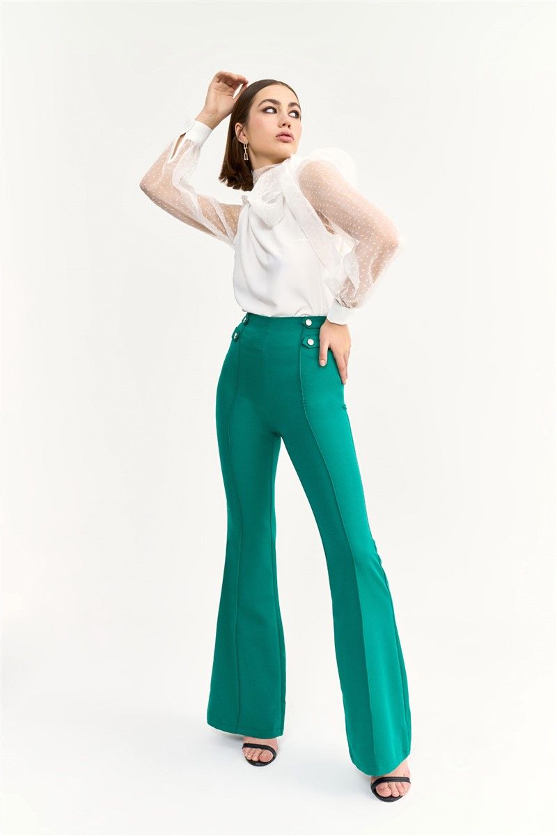 Women's trousers - Bright green #327300