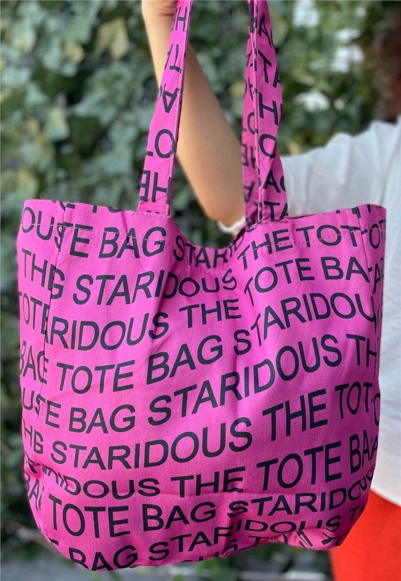 Ženska torbica od tekstila - Svijetlo ružičasta #407682