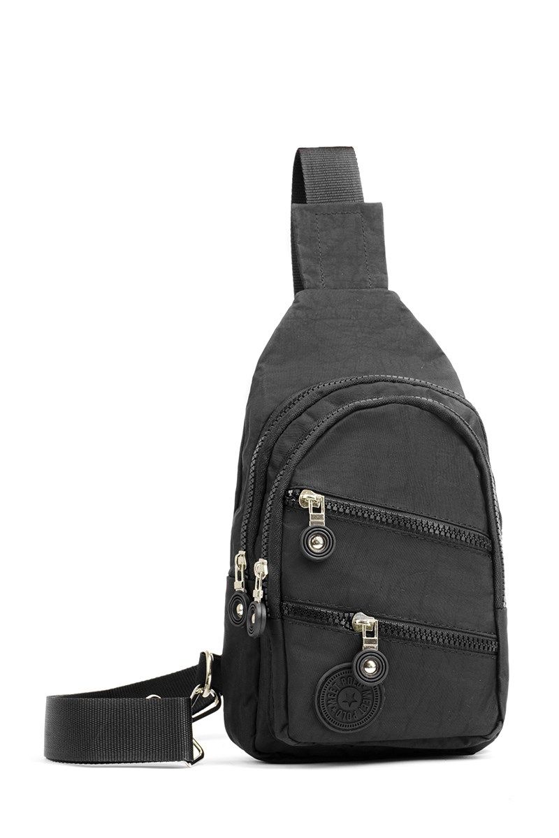 Мъжка чанта за носене през рамо - Черна 20230914007