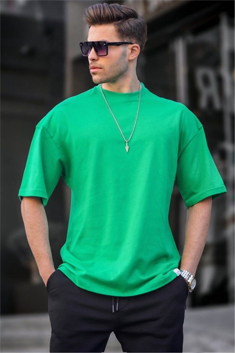 Muška Oversize majica 6066 - zelena #394508