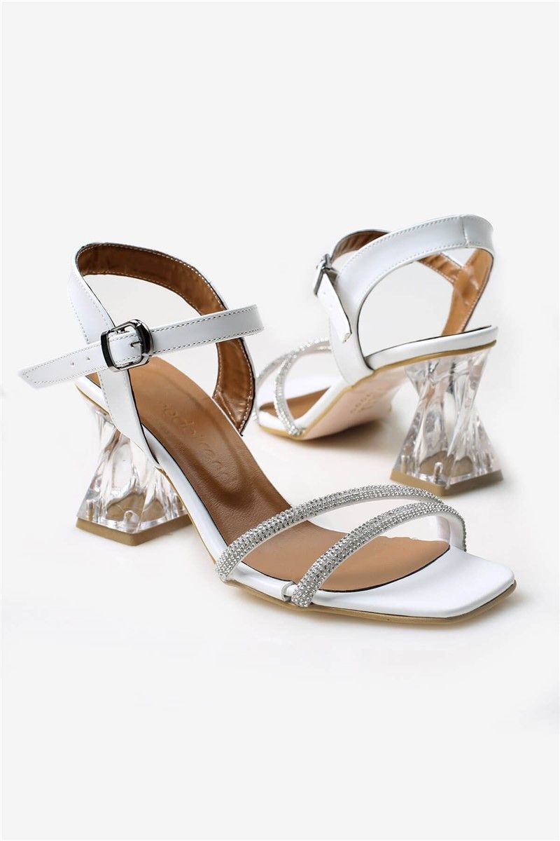 Sandali eleganti da donna - Bianco #327900