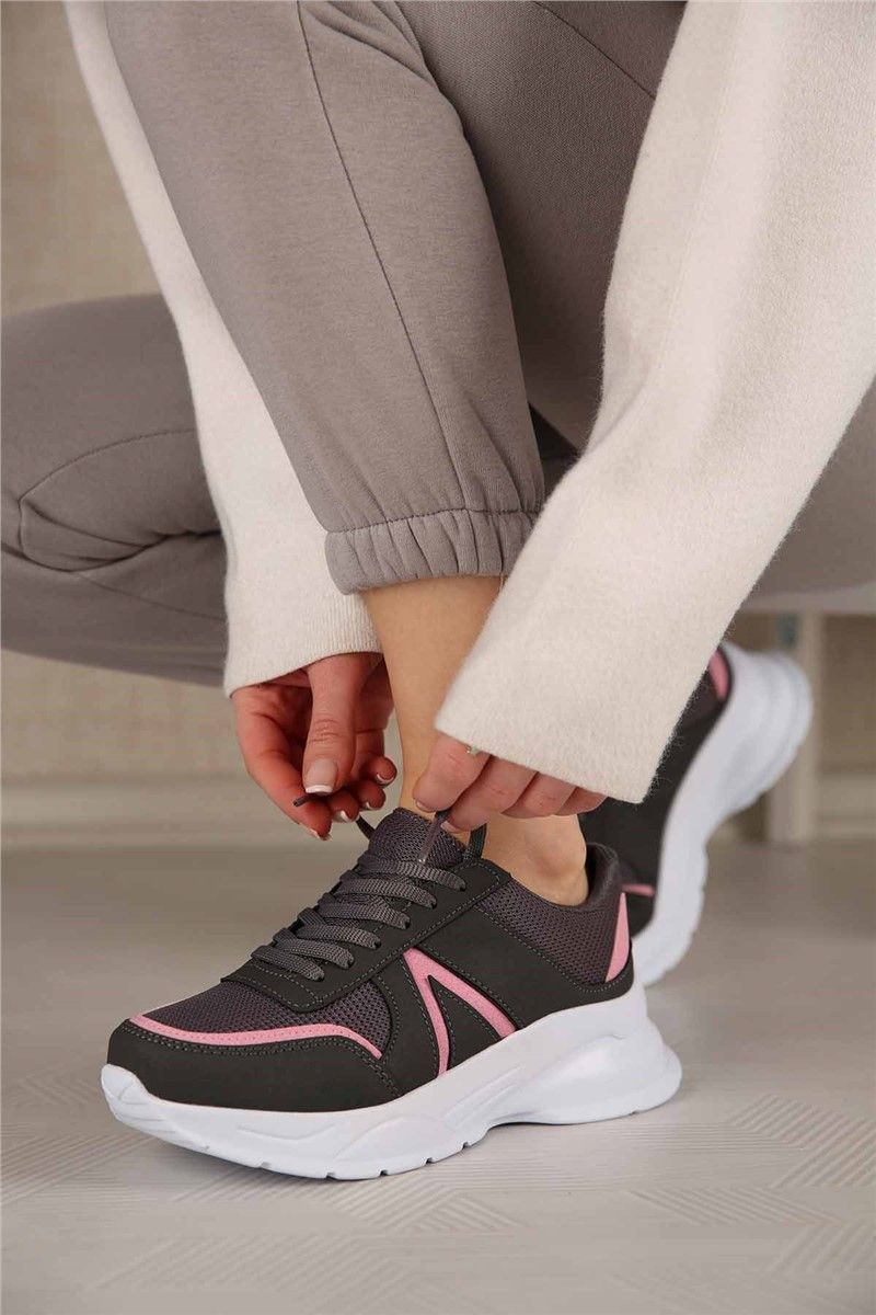 Women's Trainers - Grey, Pink #299678