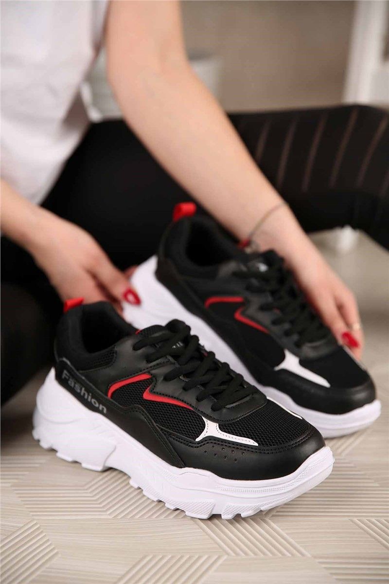 Women's Trainers - Black, Red #301095