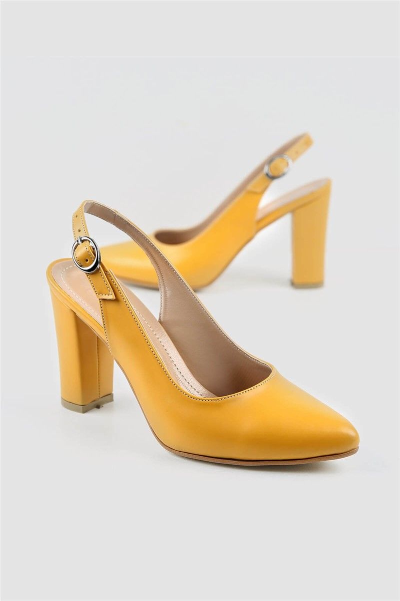  Női elegáns cipő - Mustár #328011
