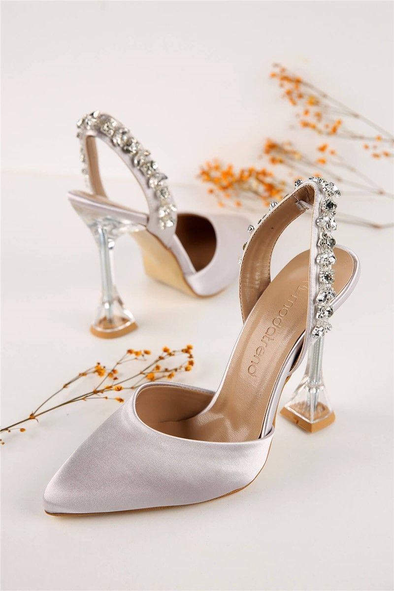 Elegantne ženske cipele - Srebrne # 328555
