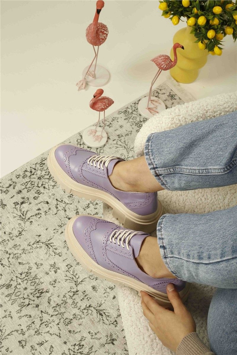 Women's casual shoes - Light purple #324734