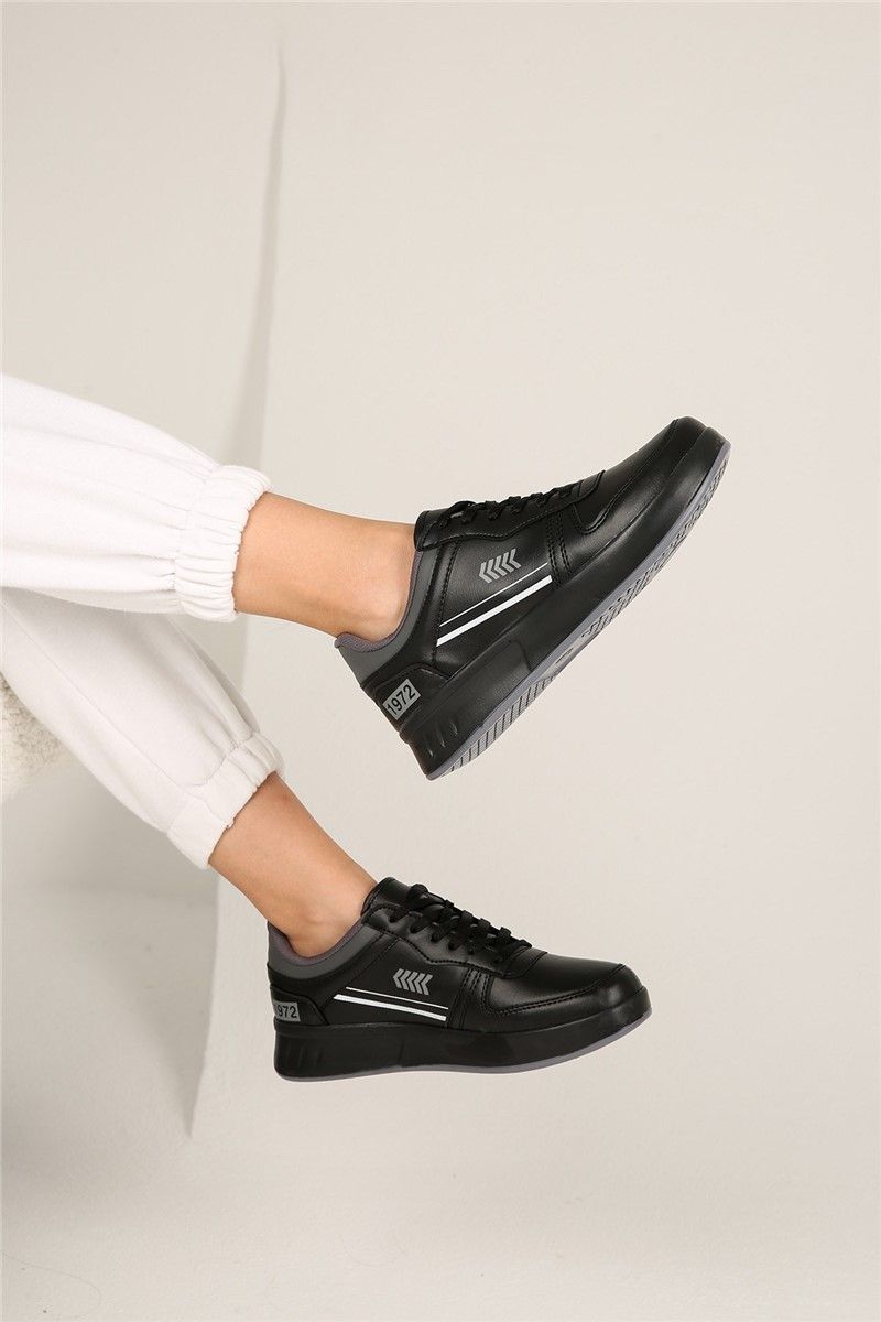 Ženske sportske cipele - crne sa sivom #320402