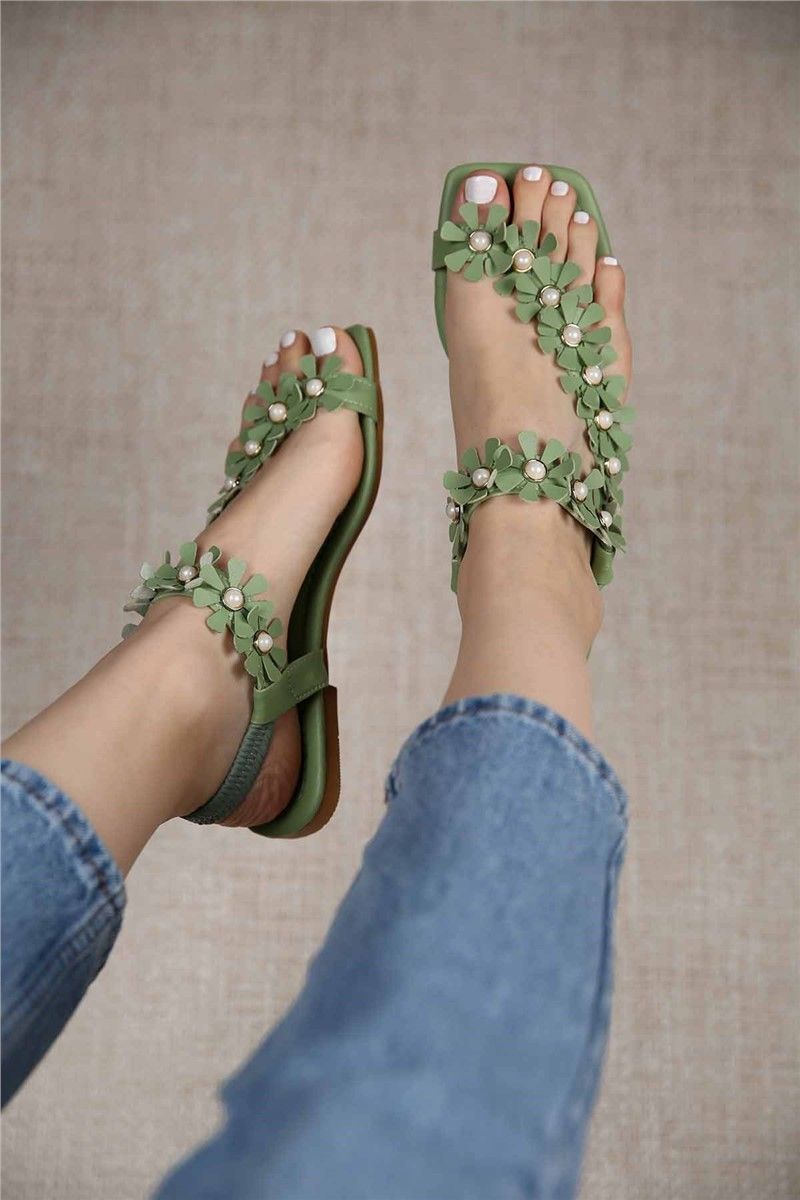 Modatrend Women's Sandals - Green #303231