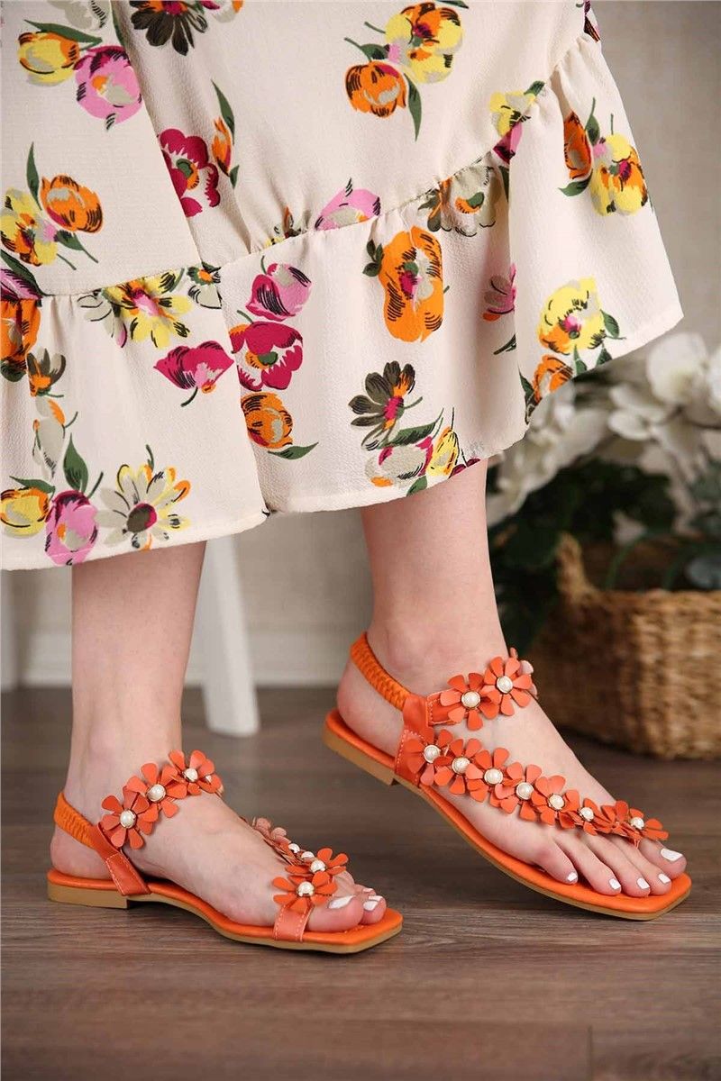 Modatrend Women's Sandals - Orange #303230